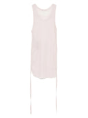 Ann Demeulemeester Borisは、トリミングされたタンクトップをしわにしました