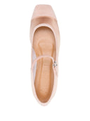 Aeyde Uma Cap Satin/Kid Suede Leather Peach