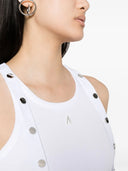 Attico Ribbed Tank Top med axeldetalj