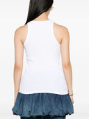 Attico Ribbed Tank Top med axeldetalj