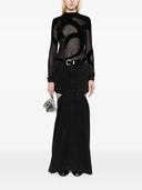 The Attico Transparent Top In Fine Mesh