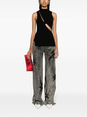 Der Attico Cropped Rippenstrick -Tanktop