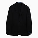 Polo Ralph Lauren Black Single Breasted Jacket In Cotton Blend