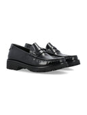 Czarne płaskie buty Saint Laurent