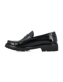 Czarne płaskie buty Saint Laurent