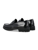 Czarne płaskie buty Saint Laurent