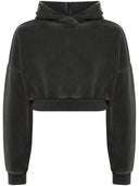 Entire Studios Cropped Heavy Hood Washed Black