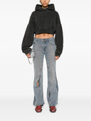 Entire Studios Cropped Heavy Hood Washed Black