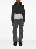 Entire Studios Cropped Heavy Hood Washed Black