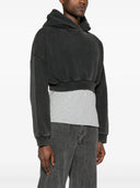 Entire Studios Cropped Heavy Hood Washed Black
