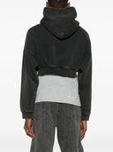 Entire Studios Cropped Heavy Hood Washed Black