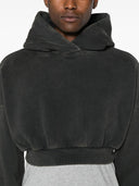 Entire Studios Cropped Heavy Hood Washed Black
