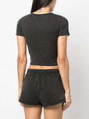 Intero studios micro magliette lavate in nero