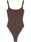 Whole Studios Square Neck Bodysuit Cotton Spandex Brunette I was going to say