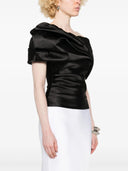 Entire Studios Barge Top Black Sateen