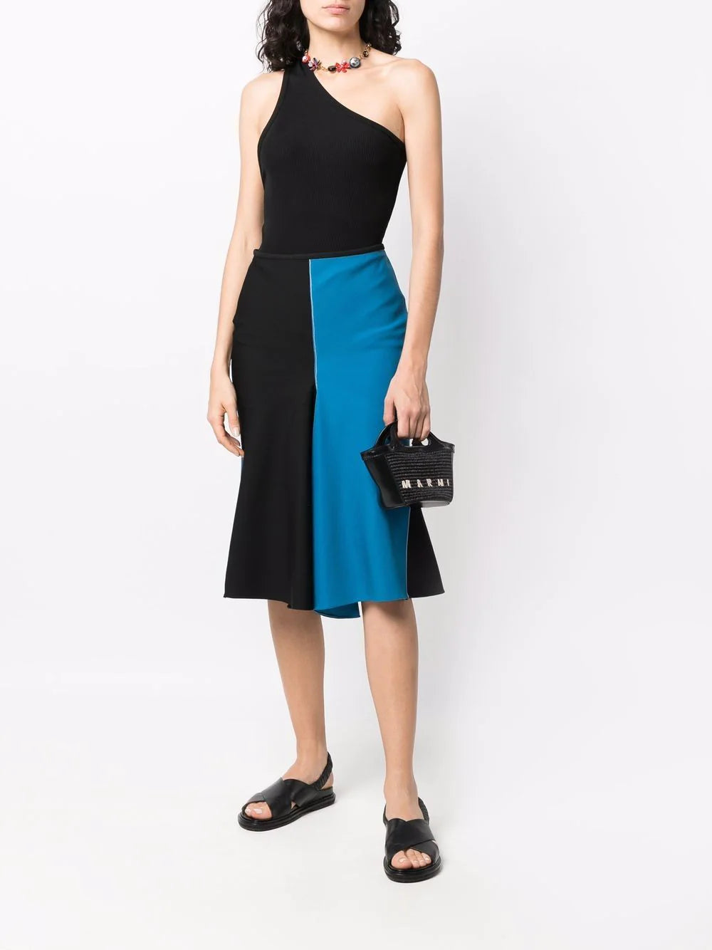 Marni Tropicalia Tote Bag med logo