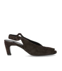 Elena Iachi Dark Brown Heeled Sandal
