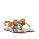 Dolce & Gabbana en cuir Ayers Crystal Sandals