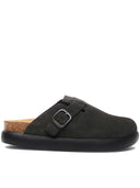 Scholl Mules Grey Fae Chunky