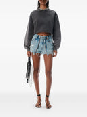 Alexander Wang Cropped Crewneck Sweatshirt