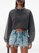 Alexander Wang Cropped Crewneck Sweatshirt