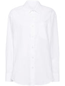 Alexander Wang Boyfriend Shirt With Logo Flag Tag