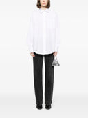 Alexander Wang Boyfriend Shirt With Logo Flag Tag