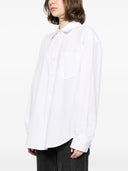 Alexander Wang Boyfriend Shirt With Logo Flag Tag