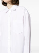 Alexander Wang Boyfriend Shirt With Logo Flag Tag