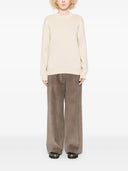 Golden Goose Golden W`s Knit Crew Neck Boyfriend Organic Cotton With Logo