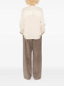 Golden Goose Golden W`s Knit Crew Neck Boyfriend Organic Cotton With Logo