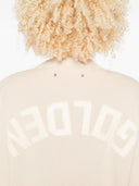 Golden Goose Golden W`s Knit Crew Neck Boyfriend Organic Cotton With Logo