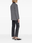Blazer Anine Bing Quinn in misto cashmere grigio erica