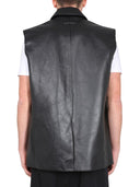 MM6 Maison Margiela lædervest
