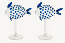 Les Ottomans Shaped Glasses Pufferfish Set Of 2