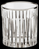 Les Ottomans Crystal Platinum Water Tumbler Set Of 4