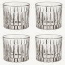 Les Ottomans Crystal Platinum Water Tumbler Set Of 4