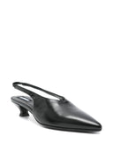 Alohas Eros Black Leather Mules