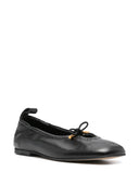Alohas Rosalind Black Leather Ballet Flats
