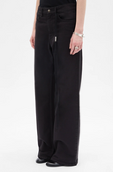 Ann Demeulemeester Genoveva 5 Pockets Relaxed Flared Trousers Denim