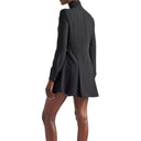 Prada Triangle Logo Pleated Mini Dress