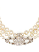 Vivienne Westwood Three Row Pearl Bas Relief