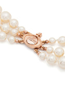 Vivienne Westwood Three Row Pearl Bas Relief