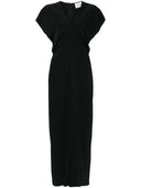 Parosh Draped Cady Maxi Dress