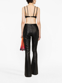 The Attico Mesh Panel Criss Cross Top