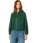 Max Mara Weekend Zuppa Green Suede Jacket