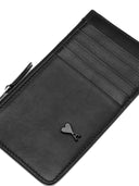 Ami Paris Slg Adc Zipped Card Holder