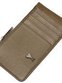 Ami Paris Slg Adc Zipped Card Holder