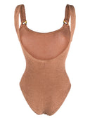 Hunza G Domino Swim Metallic Crinkle