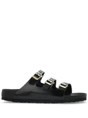 Birkenstock Florida D-spänne Exquisite Shine Black, Natural Lea